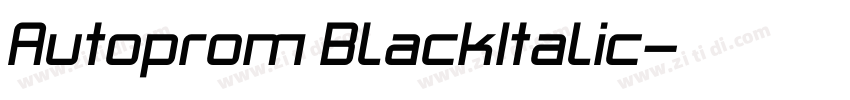 Autoprom BlackItalic字体转换 Autoprom BlackItalic字体转换